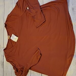 NWT Piko Long Sleeve V-neck Tee